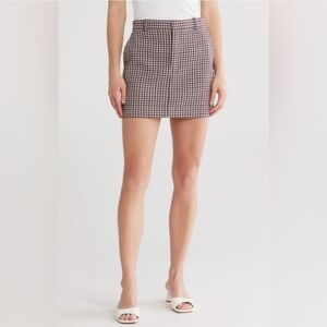 Madewell Yarn Dyed Plaid Suiting Miniskirt Aroma Size 4